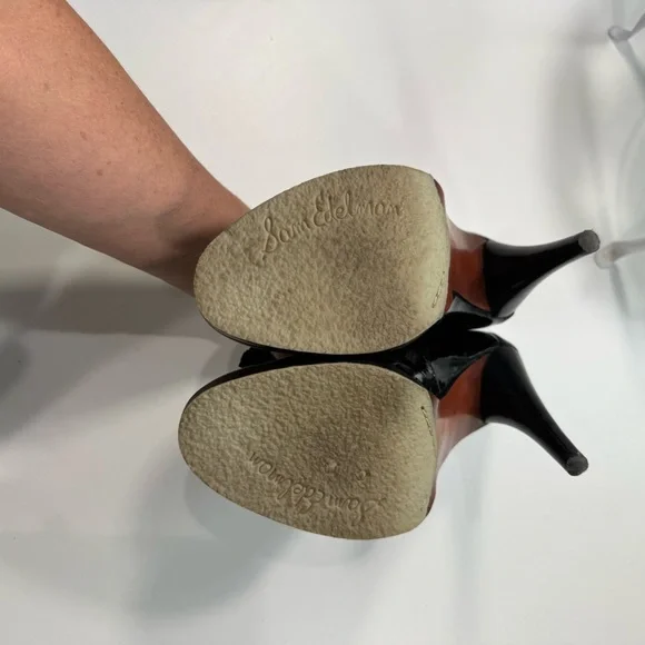 Sam Edelman Black Patent Leather Heels Women’s 9M - Picture 16 of 16